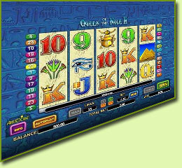 Aristocrat Queen Of The Nile 2 Slot Game Screenshot