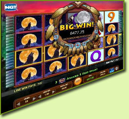 IGT Wild Wolf Slot Game Screenshot