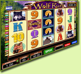 IGT Wolf Run Slot Game Screenshot