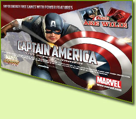 Playtech Marvel Captain America Slot Game Logo
