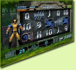 Playtech Marvel Wolverine Slot Game Screenshot