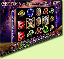 RTG Gemtopia Slot Game Screenshot