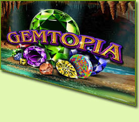 RTG Gemtopia Slot Game Logo
