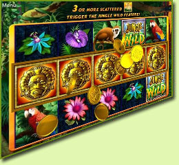 WMS Gaming Jungle Wild Slot Game Screenshot