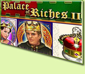 WMS Gaming Palace Of Riches II Slot Game Logo
