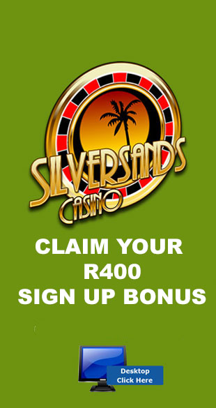 R400 Sign Up Bonus At Silversands Casino
