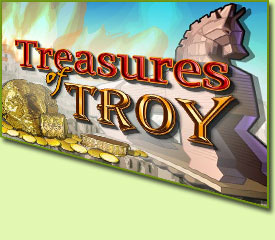 IGT Treasures Of Troy Slot Game Logo