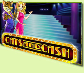 Play n Go Cats And Cash Slot Game Logo