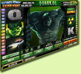 Playtech Marvel The Incredible Hulk Slot Game Screenshot