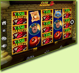 RTG Cash Bandits 2 Slot Game Screenshot