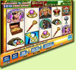 WMS Gaming Palace Of Riches II Slot Game Screenshot